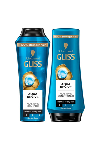 Schwarzkopf شامبو وبلسم جليس أكوا ريفايف المرطب - 400 + 360 مل