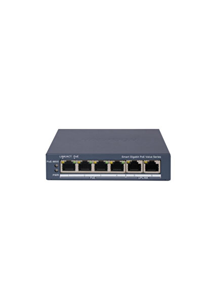 Universal HIKVISION محول شبكة غير قابل للتحكم به من نوع PoE بـ 4 منافذ وقدرة ...
