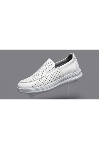 Growish Gr0489 Genuine Nubuck Leather Lightweight Poly Sole Perforated White ...
