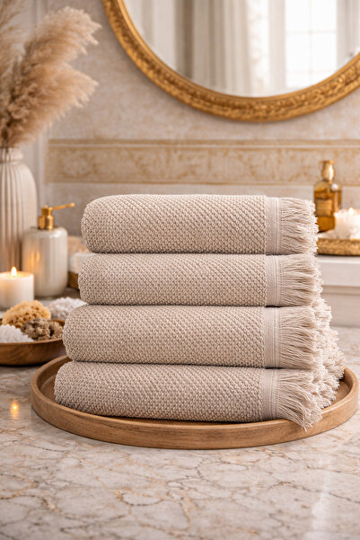 Karden Flower Set de prosoape de baie Lilyum, 100% bumbac, 4 piese - 2 prosoa...