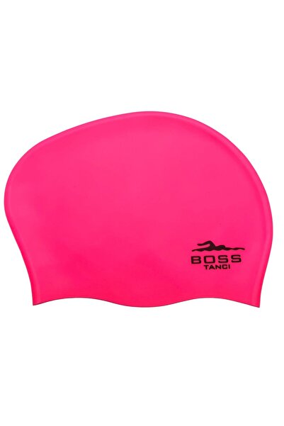 bostancı Long Hair Silicone Swimming Cap Pool Sea Swimming Cap Bun Cap