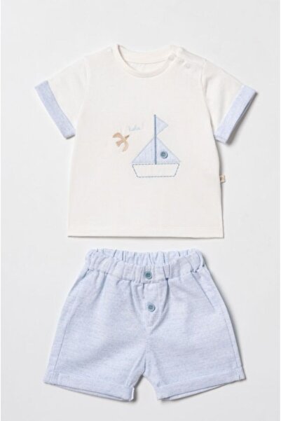 ciccimbaby Ciccim Baby 2-Piece Set with Shorts Halo Seagull