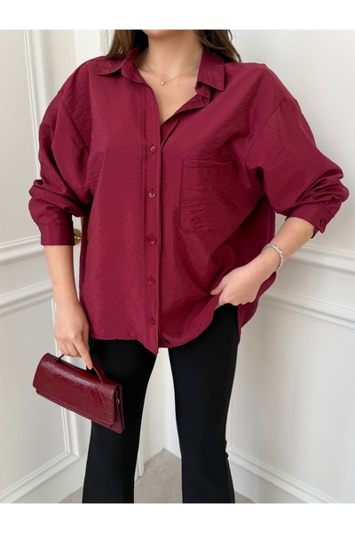 Füme Modal Casual Oversize Shirt