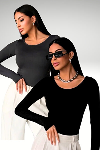 Bipantolon Women's Black Anthracite Princess Collar