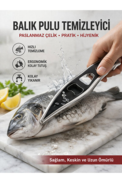 MorPort Stainless Steel Fish Scale Remover |   Ergonomic Grip |   Practical a...