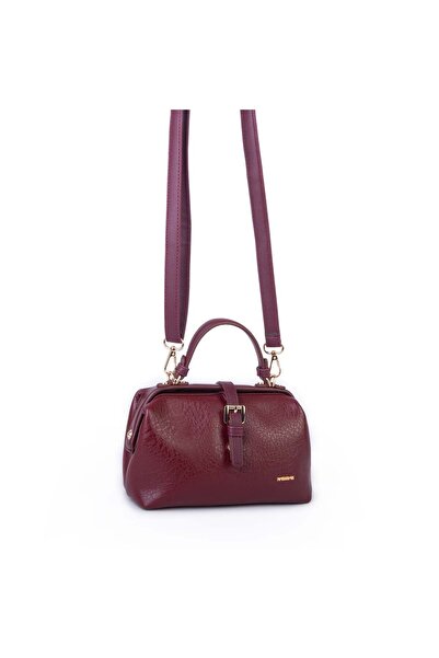 Nas Bag Genuine Leather Look Vintage Doctor's Bag Small Size Hand and Shoulde...