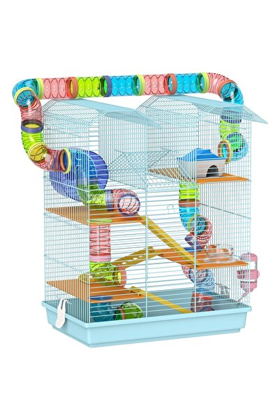 OEM Re-Bloom Cușcă pentru hamster, 5 nivele, metal/polipropilenă/PS, multicol...