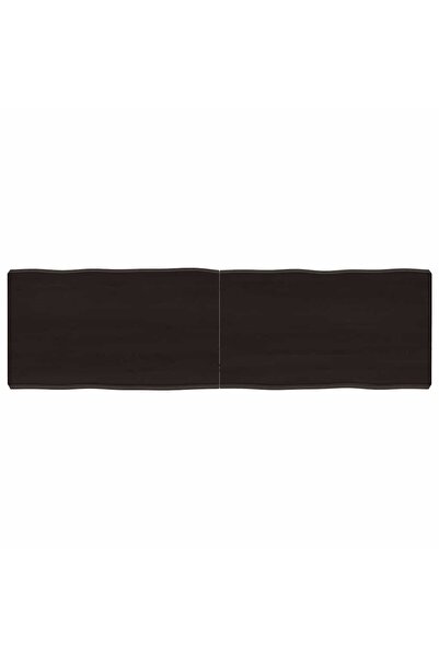 vidaxl Blat masă, 140x40x(2-6) cm, maro, lemn tratat contur organic