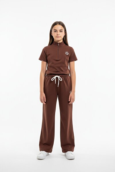 Toontoy Κοριτσίστικο σετ 2 τεμαχίων: Μπλουζάκι με ψηλό γιακά, μισό φερμουάρ, ...