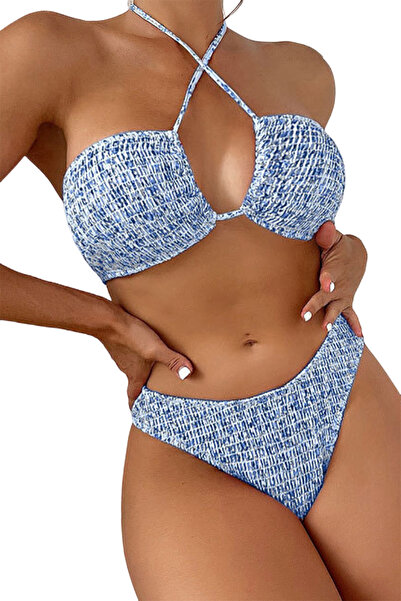 EFAYN.RO Women's swimsuit, 2 pieces, summer sweet love model, floral print, s...