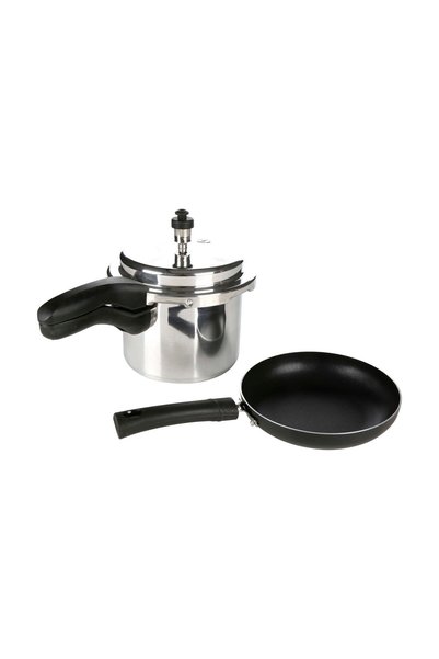 Chefline Aluminium Pressure Cooker 3Ltr + Fry Pan 18cm