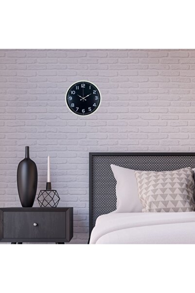 Leyaton ساعة حائط قياسية كريمية اللون مقاس 36 سم RVRYT-RS345