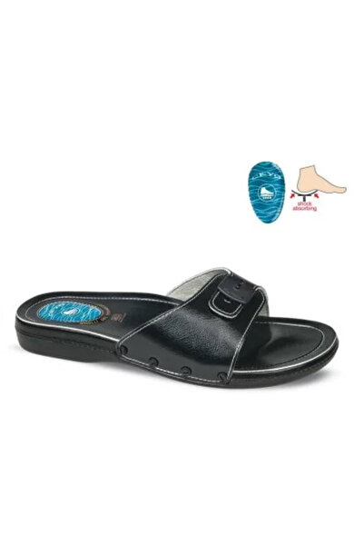 Ceyo 6300-1ı شبشب رجالي أسود لتقويم العظام