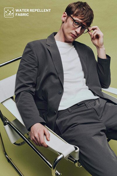 DeFacto Modern Fit Crinkle Blazer Jacket F9819Ax26Sp