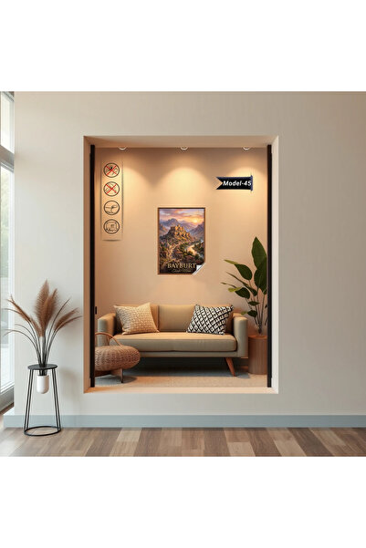 Akıllı Kağıt Türkiye İller Tablo - Poster Bayburt (Model-45)