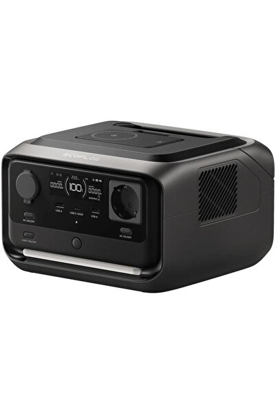 EcoFlow RIVER 3 Plus Wireless stație portabilă 286Wh 600W, încărcare solară, Qi2