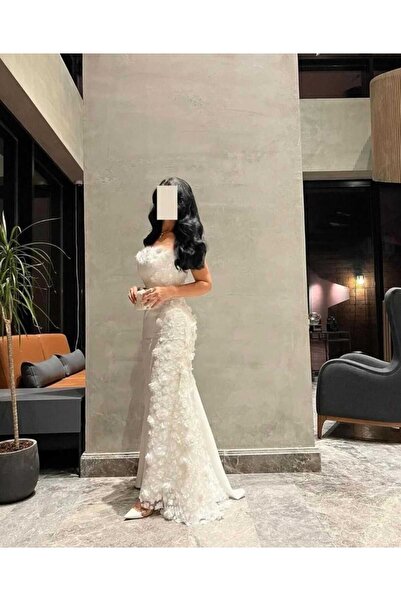 Linda ~Soft as White Roses Dress - Shimmering and Elegant for Queens and Even...