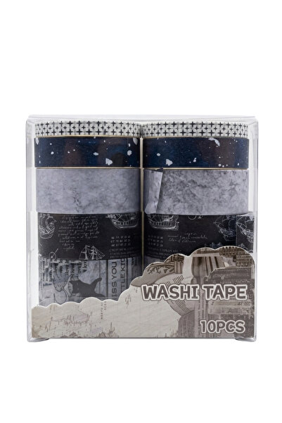 Şehir Online Mağazacılık Σετ 10 ταινιών Washi με νοσταλγικά σχέδια - Αισθητικ...