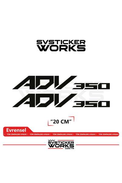 ARONA Honda ADV 350 Sticker Uyumlu Yazı – Yüksek Kalite Özel Kesim Folyo (2'l...