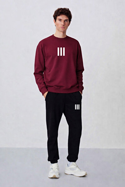 ZAVIXO -Erkek 3 Quality 3 Yarn Sweat + Sweatpants Set – Modern Design