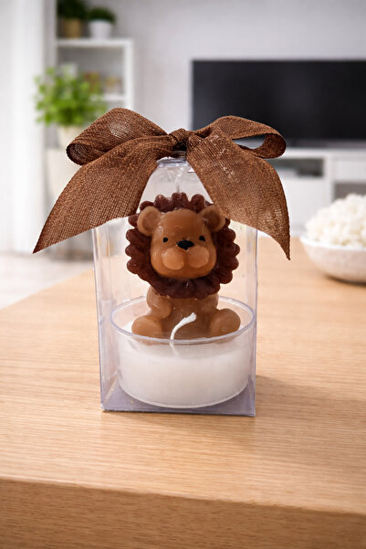 Tudi Home 5 ADET SAFARİ ASLAN MUM KINA, SÖZ, NİŞAN, NİKAH, DÜĞÜN, BEBEK, BABY...