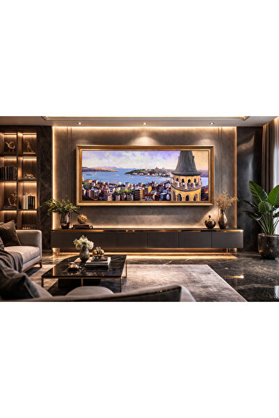 ELA SANAT EVİ ORJİNAL YAĞLI BOYA İSTANBUK PANAROMA TABLO