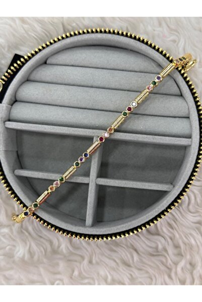 BY YASİN TOPÇU ✨   A Rainbow Stone on Your Wrist: Gold Series with Colorful S...