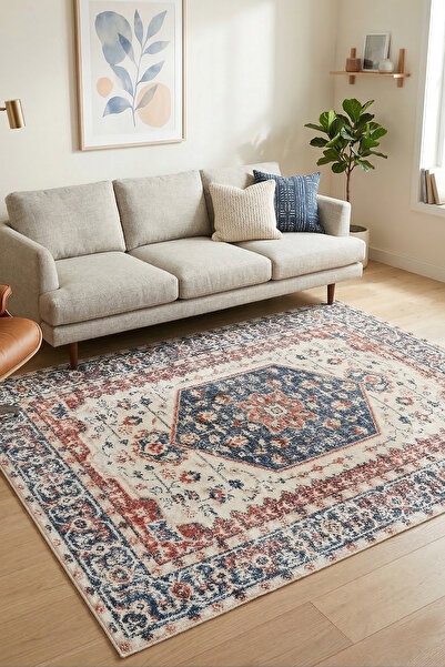 Chilai Home Henga Renkli Makinede Yıkanabilir Kaymaz Taban Leke Tutmaz Dijita...