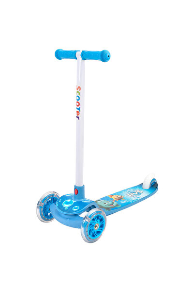 ACTION ONE Rys Blue 3-wheel scooter, light-up wheels, blue