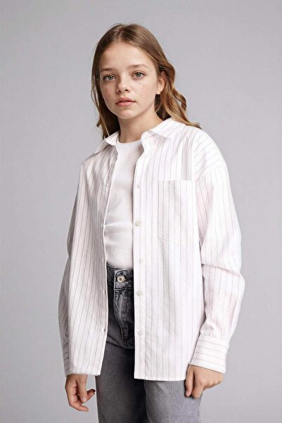 DeFacto Комплект із 2 оксфордських сорочок та футболок для дівчаток G6021A826SP