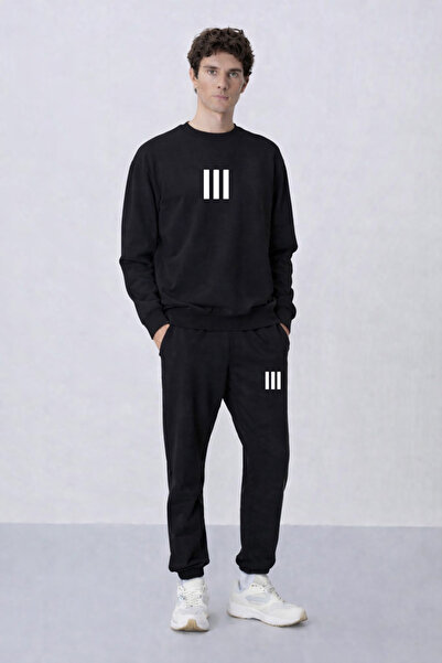 ZAVIXO -Erkek 3 Quality 3 Yarn Sweat + Sweatpants Set – Modern Design