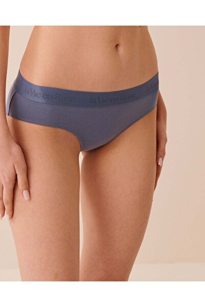 La Vie en Rose Cotton and Logo Elastic Band Bikini Panty