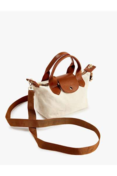 Koton Cross Strap Viscose Blended Handbag with Handle