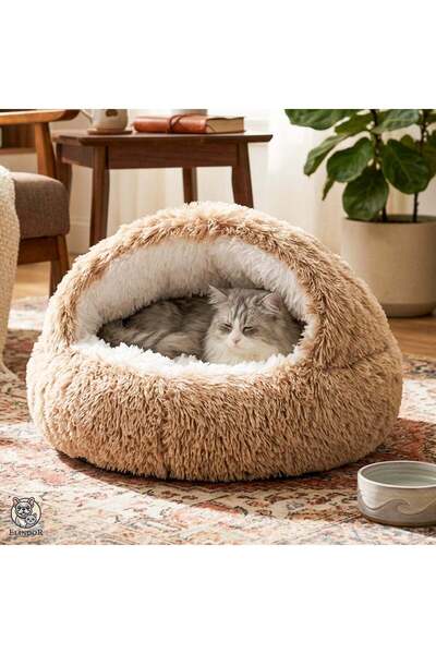 Elindor Άνετο Κρεβάτι για Σκύλους και Γάτες Elindor ®   Στρογγυλή, Αντιολισθη...