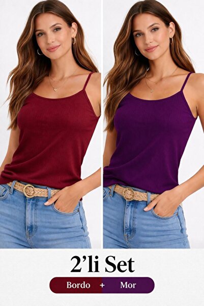 Wearflawless Women's 2-Piece Tank Top Set, Basic Stretch Fit Summer Tank Top,...