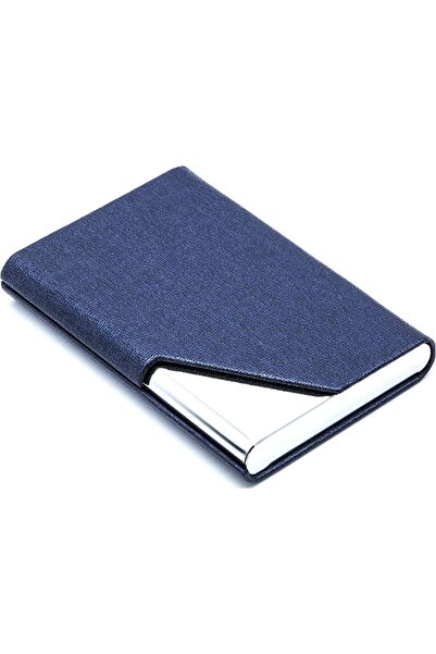 Arabest Card Holder, PU Leather Stainless Steel Case, Business ID Wallet for ...