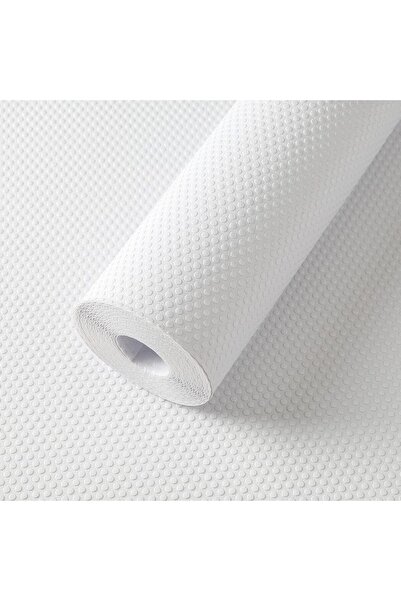 Arabest Waterproof Shelf Liner, Non-Adhesive Kitchen Cabinet Drawer Paper, Wh...