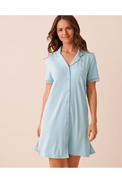 La Vie en Rose Super Soft Lace Trim Sleepshirt