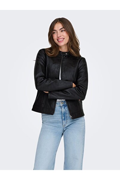 JDY Μπουφάν από συνθετικό δέρμα JDYEMILY Μπουφάν από συνθετικό δέρμα