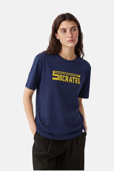 Socrates Dergi تي شيرت 90s Forma Series Milano Premium - أزرق داكن