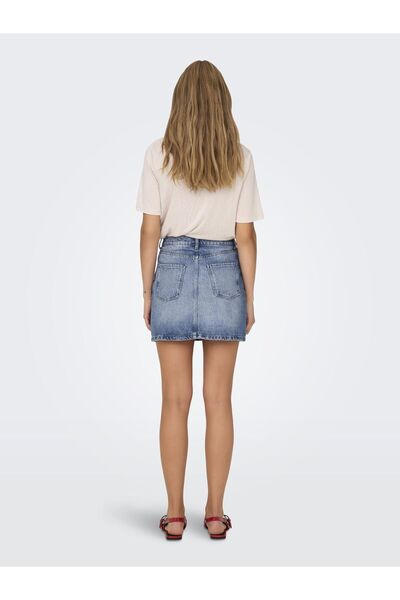 ONLY Fustă scurtă din denim stil rock ONLSTELLA