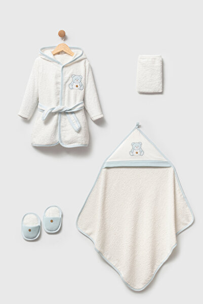 BEBELİNNA BABY 4 PIECES BABY BATHROBE SET