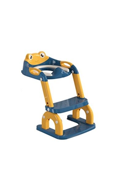 Little Mom Blue&Yellow children's toilet seat reducer, foldable, adjustable, ...