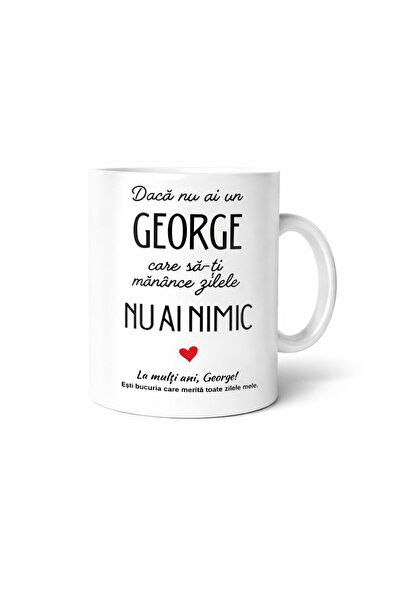 OEM Personalized mug with name GEORGE, birthday gift for men, funny message, ...