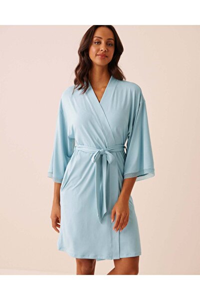 La Vie en Rose Super Soft Lace Trim Kimono