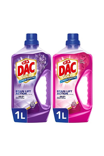 DAC Gold Disinfectant Rose Bloom 1 Litre + Lavender 1 Litre