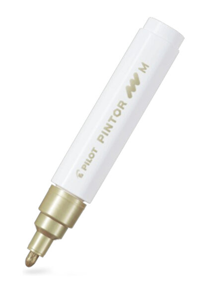 Pilot بينتور (M) برأس دائري ذهبي اللون