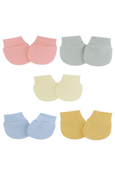 Bambimici - 5 أزواج من قفازات ليتل سنجلز - متعددة الألوان - من 0 أشهر إلى 6 أشهر