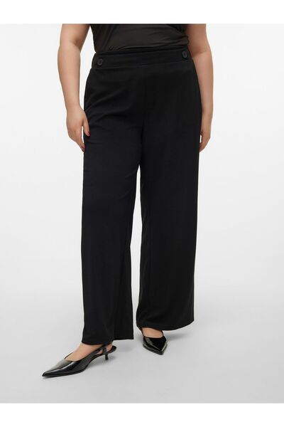 Veromoda Curve Kalhoty se širokými nohavicemi VMCLIVA s vysokým pasem