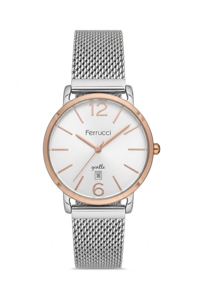 Ferrucci Silver Color Silver Dial Men's Wristwatch